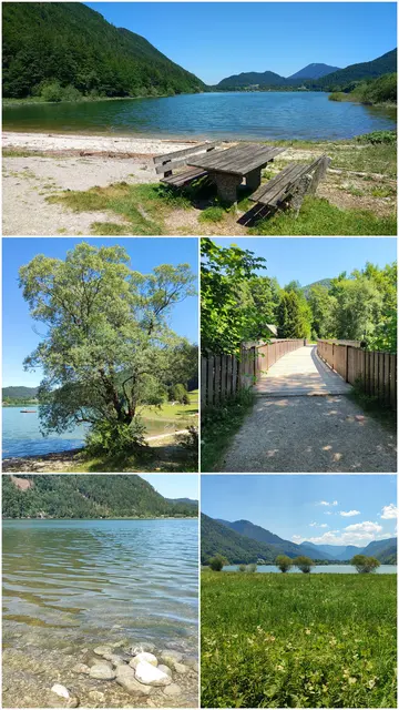 .. entlang des Ufers gibt es viele Bademöglichkeiten, und auch ein öffentlicher Abschnitt mit Liegewiese und einem Kiosk laden ein...