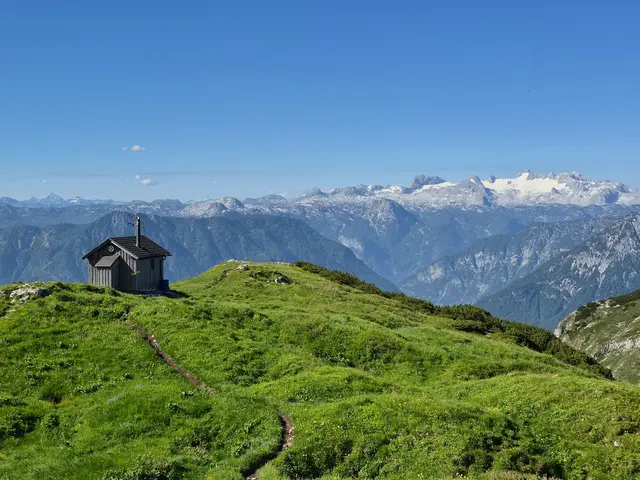 Blick zum Dachstein vom Hochanger (Nähe Loser) aus