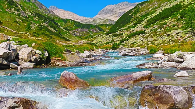 Kölnbreinsperre, etwas kühler als im Tal.