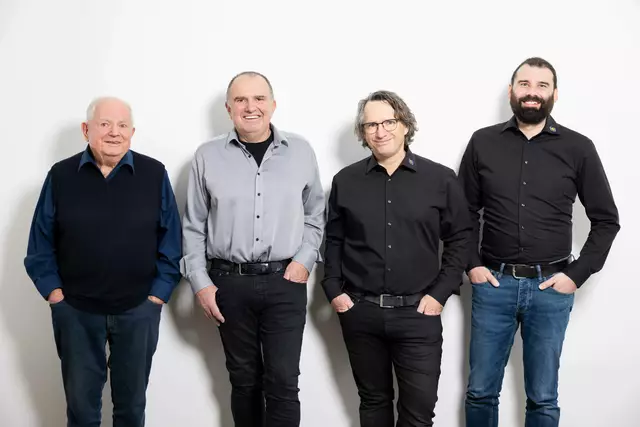 Drei Generationen Lugitsch: Florian Lugitsch, Onkel Werner Lugitsch, Vater Florian Lugitsch und Großvater Florian Lugitsch (v. r.). | Foto: Jean Van Lülik Photographer