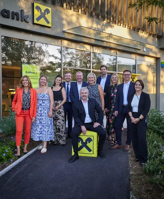 Die neue Bankstelle der Raiffeisenbank Bad Sauerbrunn im neuen Gemeindesaal wurde mit einem gelungenen Fest offiziell eröffnet. | Foto: Raiffeisen