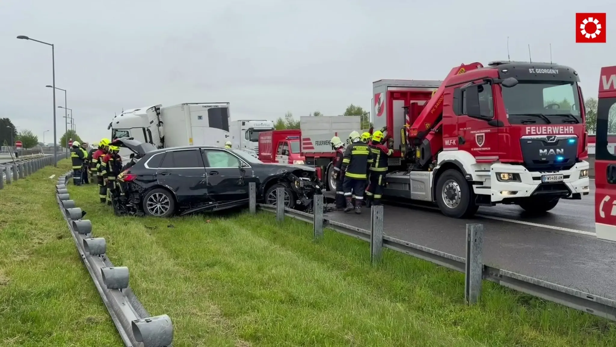 West Autobahn Shock: Serious A1 Crash in Amstetten - | Vehicles Break ...