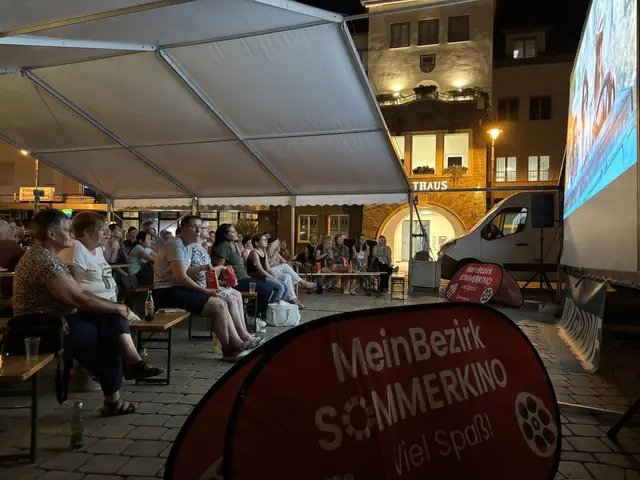 Ein lauer Sommerabend, ein gut gefüllter Hauptplatz und ein Filmklassiker mit den größten ABBA-Hits – das MeinBezirk-Sommerkino lockte auch heuer wieder zahlreiche Besucher ins Freie. | Foto: Elisabeth Kloiber/MeinBezirk