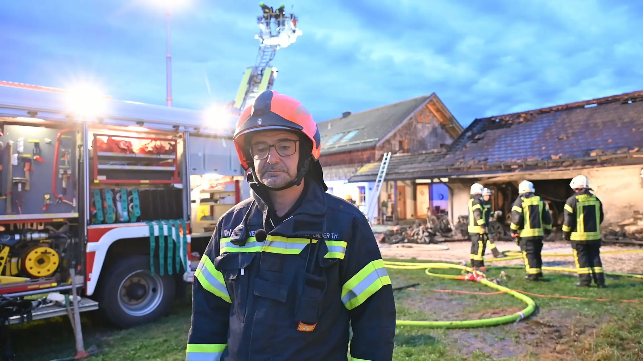 Emergency services respond in Kirchham: Electric Jaguar and VW Beetle ...